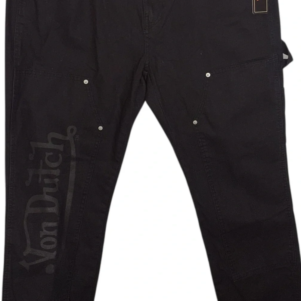 Von Dutch Jeans Double Knee Carpenter Flying Eyeball Patch Men’s Size 38X30